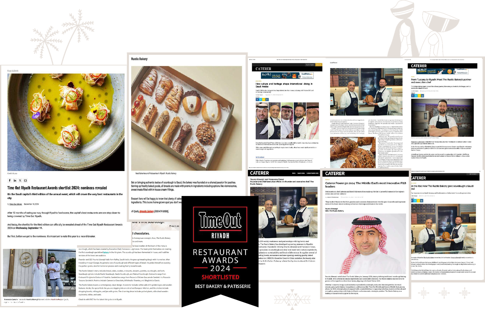 مقتطفات صحفية وجوائز المخبز الريفي