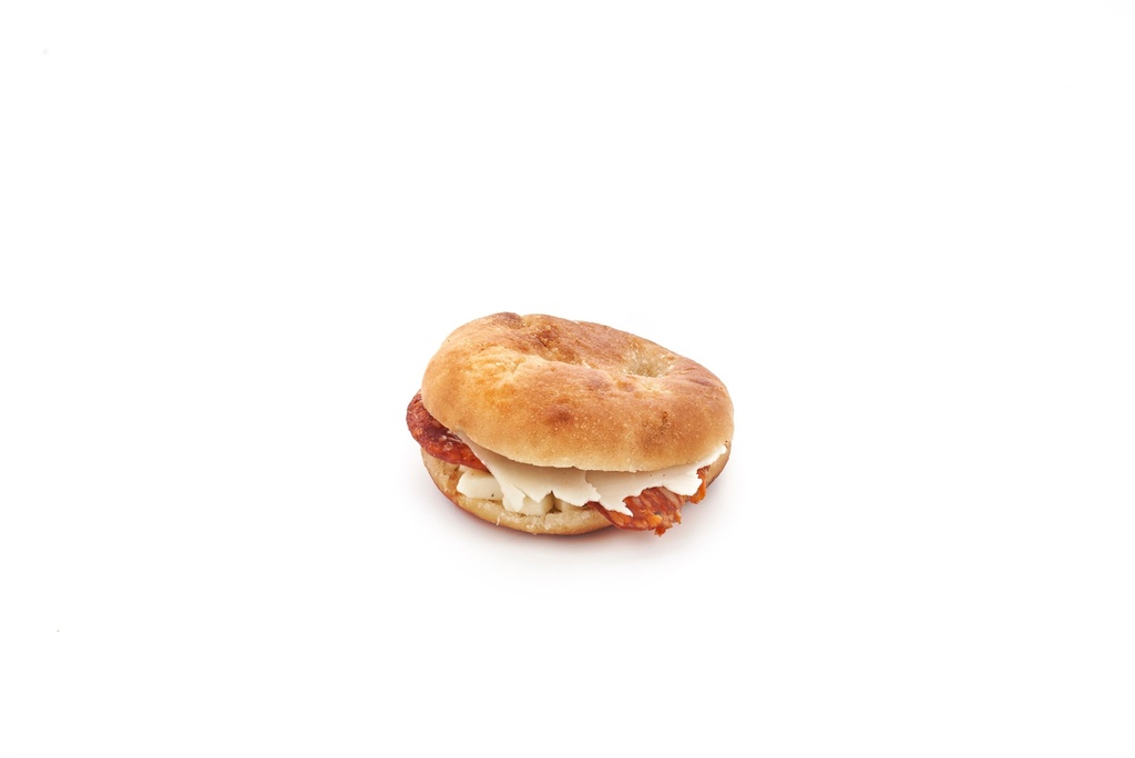 Focaccia Sandwich Salami Mozzarella