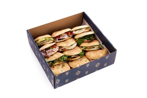 Focaccia Sandwich box 12 Pcs