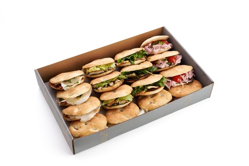 Focaccia Sandwich box 16 Pcs