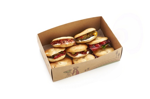 Mini Focaccia Sandwich box 60 pcs 